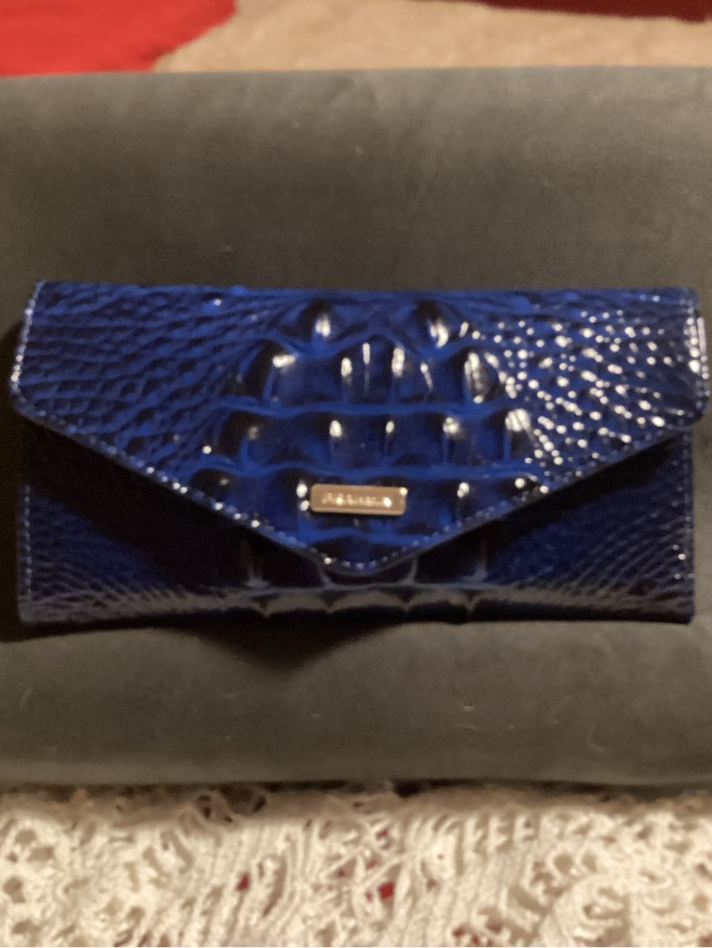 Brahmin Melbourne Veronica Anchor Wallet in blue